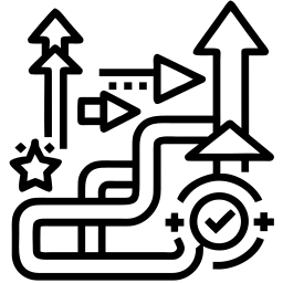progrès ligne icône