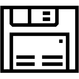 软盘 line 图标
