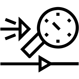 pressure gauge line icon