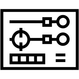 control panel line icon