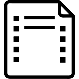 lista línea icono