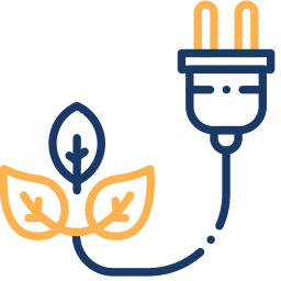 green energy two-color icon