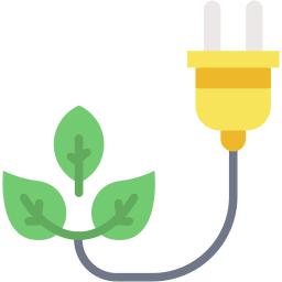 green energy flat icon