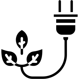 green energy filled icon
