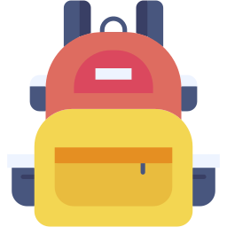 backpack flat icon