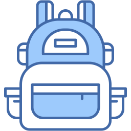 backpack two color icon