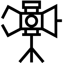holofote line ícone
