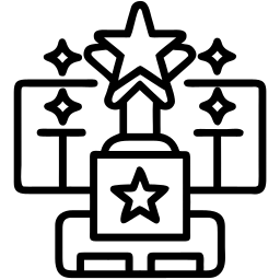 trofeo línea icono