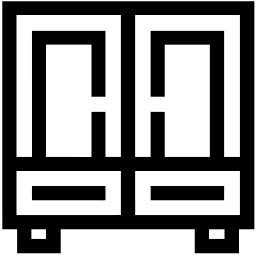 wardrobe line icon