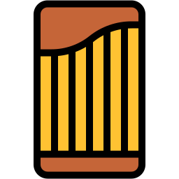 music bars lineal-color icon