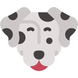 dog face flat icon