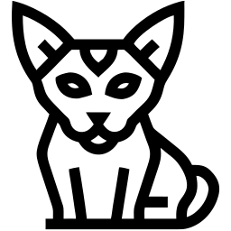 猫 线条 图标