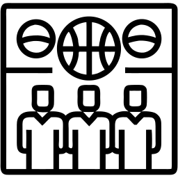basquetebol linha ícone