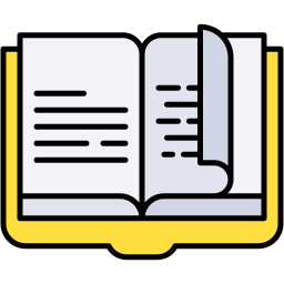 libro aperto colore lineare icona
