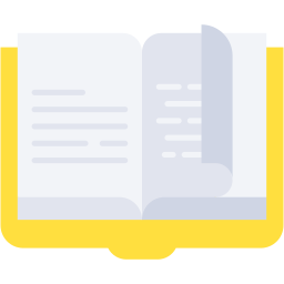 libro aperto piatto icona