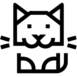 кот линия иконка