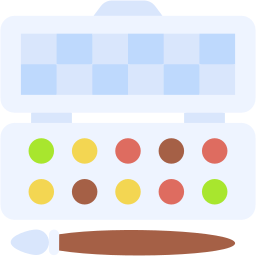watercolor flat icon