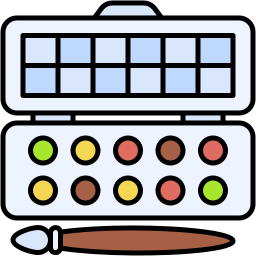 watercolor lineal color icon