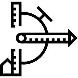 measurement line icon