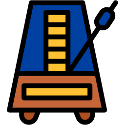 metronome lineal-color icon