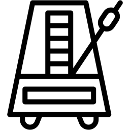 metronome line icon
