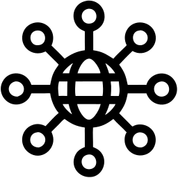 全球网络 line 图标