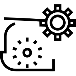 engranaje línea icono