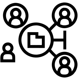 teamwork line icon