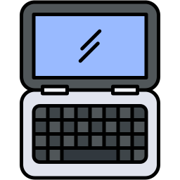 laptop lineal color icon