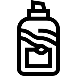 lotion bottle line icon