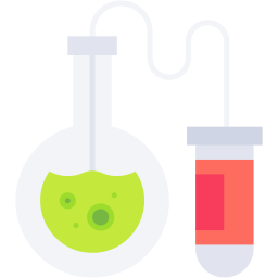 laboratorio piatto icona