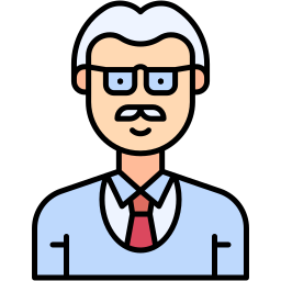 teacher lineal color icon