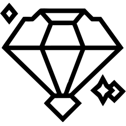 diamond line icon