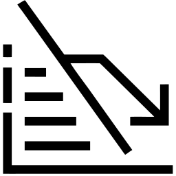 decline line icon