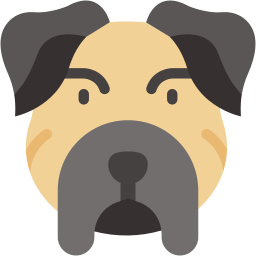 بولدوج flat أيقونة