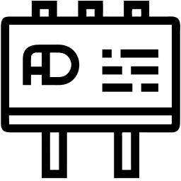billboard line icon