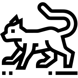 кот линия иконка