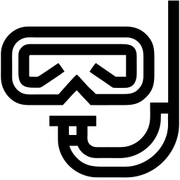 水肺潜水 线条 图标