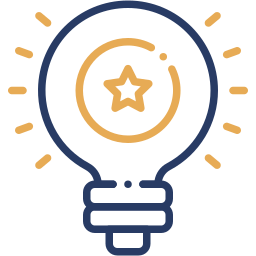 Generación de ideas two-color icono