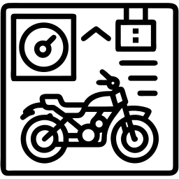 摩托车 线条 图标
