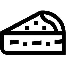 cheese slice line icon