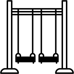 秋千 双色调 图标