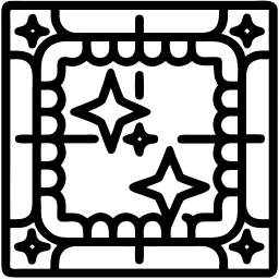 süslü çizgi simge
