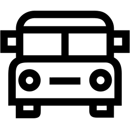 school bus line icon