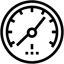 speedometer line icon