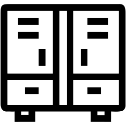 gym locker line icon