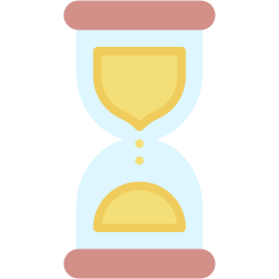 reloj de arena plano icono