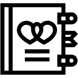 wedding planner line icon