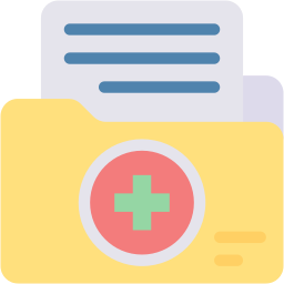 medical records flat icon