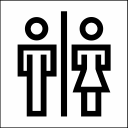 restroom line icon